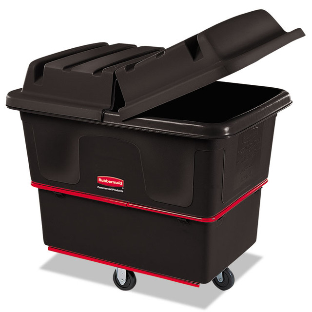 RUBBERMAID COMMERCIAL PROD. 4716 BLA Heavy-Duty Utility Truck, 119.7 gal, 1,000 lb Capacity, Metal/Plastic, Black