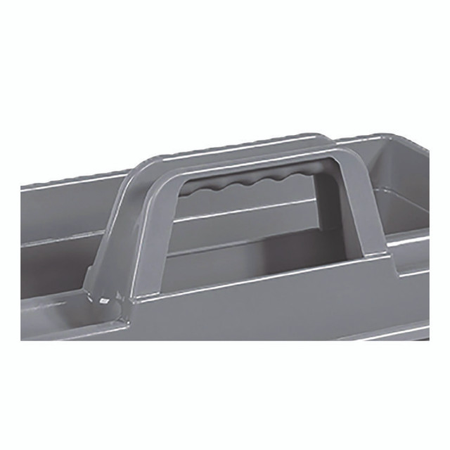 NEXSTEP COMMERCIAL PRODUCTS 96981 MaxiRough Maid Caddies, 2 Compartments, 12 x 7, Gray