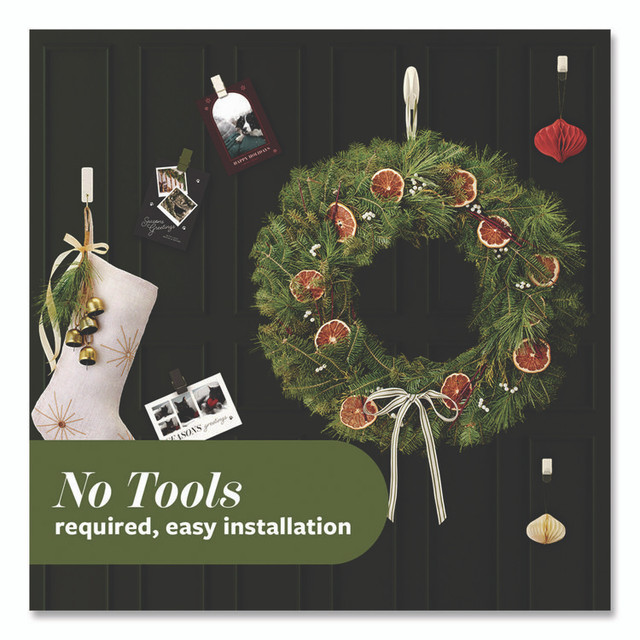 3M/COMMERCIAL TAPE DIV. Command™ VBMHP10ESF Limited Edition Hooks and Clips, Vanilla Bean, 3 lb Capacity, 2 Hooks, 8 Clips and 12 Strips/Pack