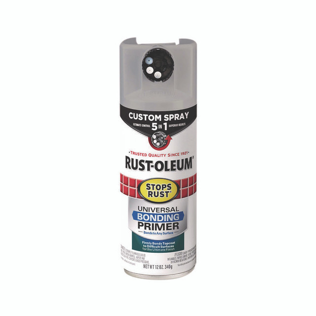 RUST-OLEUM CORPORATION 384761 Stops Rust 5-in-1 Spray Paint, Gray, 12 oz Aerosol Can, 6/Carton