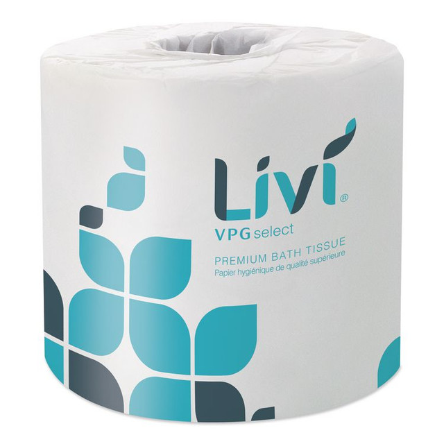 SOLARIS PAPER Livi® VPG Select 21547 Bath Tissue, Septic Safe, 2-Ply, White, 500 Sheets/Roll, 80 Rolls/Carton