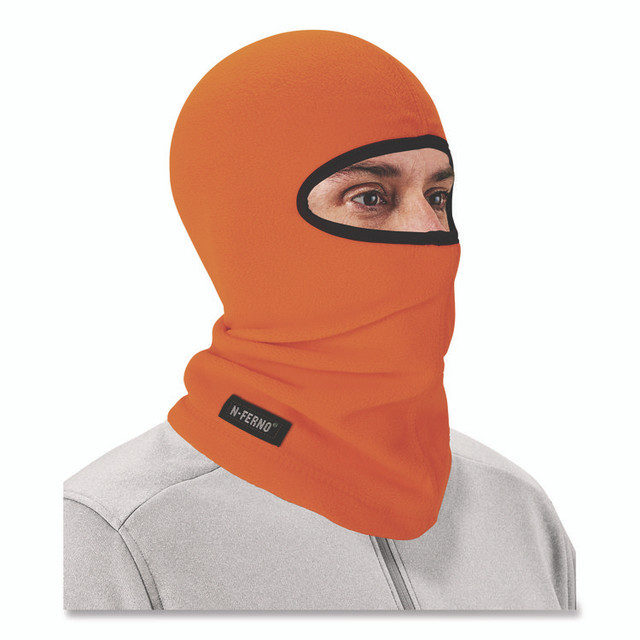 TENACIOUS HOLDINGS, INC. ergodyne® 16954 N-Ferno 6821 Fleece Balaclava Face Mask, One Size Fits Most, Orange