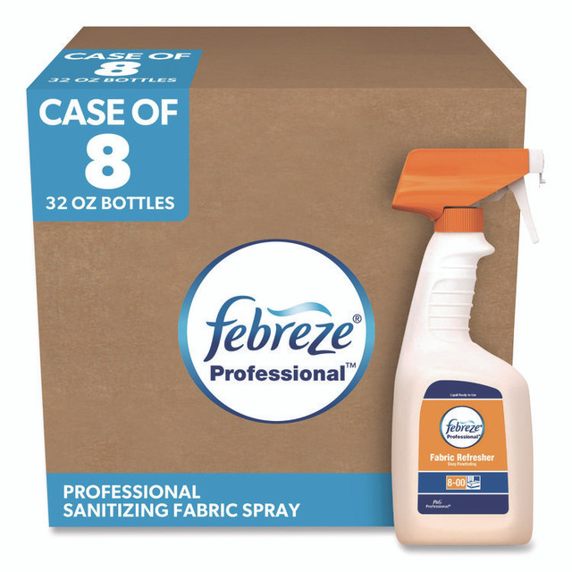 PROCTER & GAMBLE Febreze® 03259CT Fabric Refresher Spray, Fresh Clean Scent, (8) 32 oz Bottles and (2) Trigger Sprayers/Carton