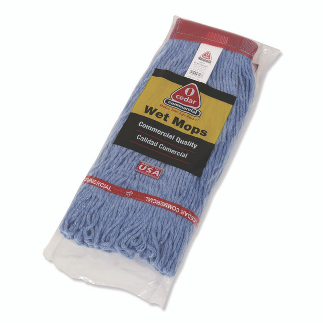 NEXSTEP COMMERCIAL PRODUCTS 97157 MaxiClean Loop-End Mop, Cotton/Synthetic, 24 oz, Blue
