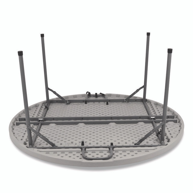 NATIONAL PUBLIC SEATING NPS® CMFIH48R Comfort Max Fold-in-Half Table, Round, 48w x 48d x 29.25h, Speckled Gray Top, Gray Base/Legs