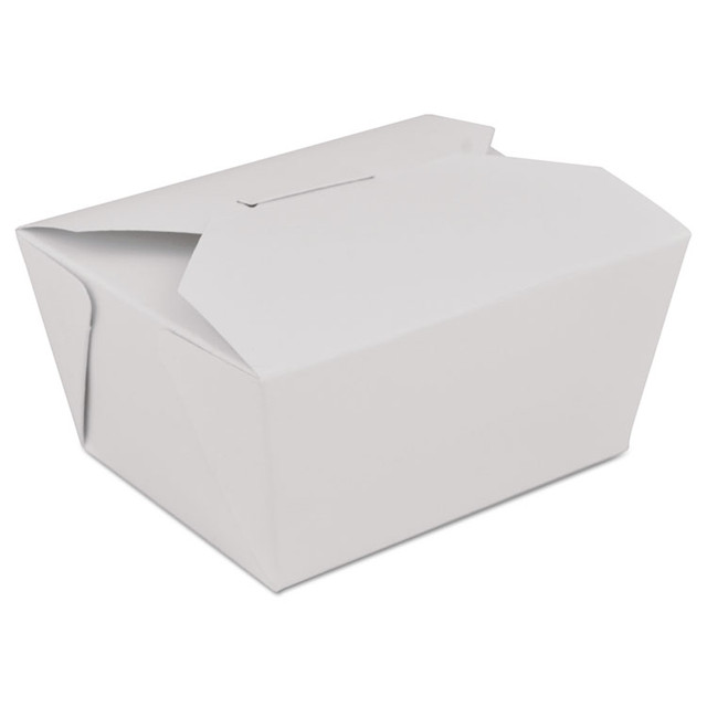 SOUTHERN CHAMPION TRAY SCT® 0771 ChampPak Retro Carryout Boxes, #1, 4.38 x 3.5 x 2 5, White, Paper, 300/Carton