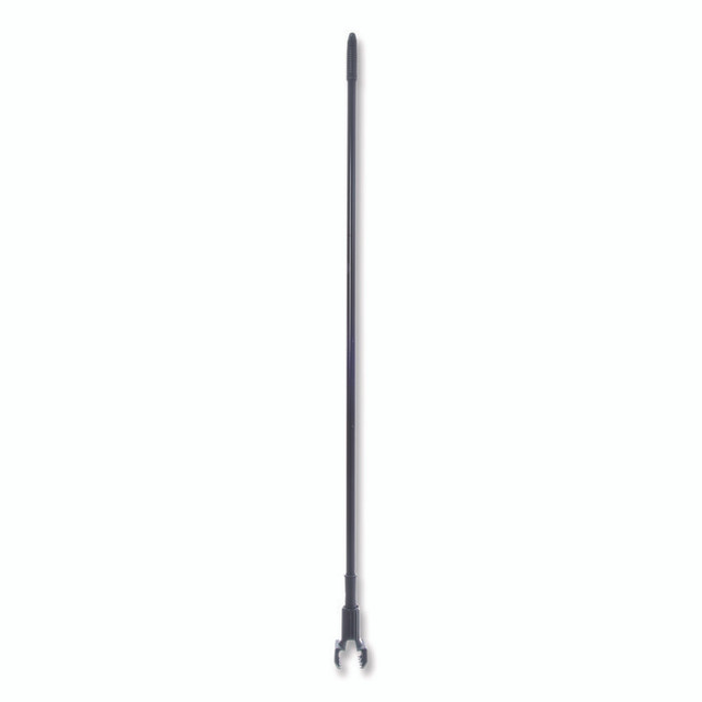 CFS BRANDS Carlisle 3697000 Vinyl Coated Jaw Style Metal Mop Handle, 1" dia x 60", Black