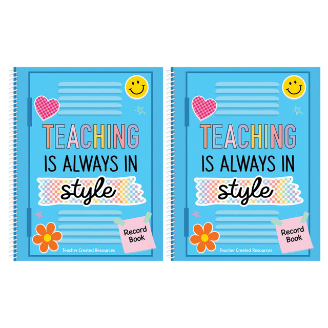TEACHER CREATED RESOURCES Teacher Created Resources® Cool for School Record Book, Pack of 2