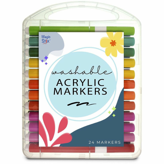 The Pencil Grip, Inc The Pencil Grip 498 The Pencil Grip Magic Stix Washable Acrylic Markers
