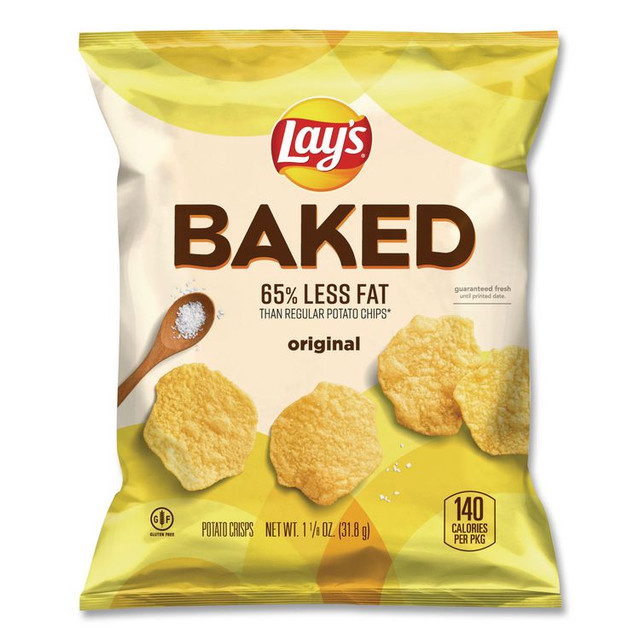 FRITO-LAY, INC. 77325 Baked Variety Pack, Baked Cheetos/Baked Lays BBQ/Baked Lays Original/Baked Ruffles Cheddar Sour Cream, 30 Bags/BX, 2 Boxes/CT