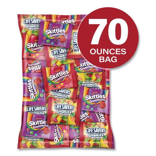 MARS, INC. 22002591 Gummy Favorites Fun Size Mix, 70 oz Bag