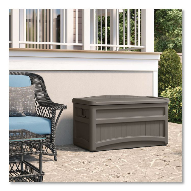 SUNCAST CORPORATION DB7500ST Medium Deck Box, 73 gal, 46" x 23.75" x 25.5", Stoney