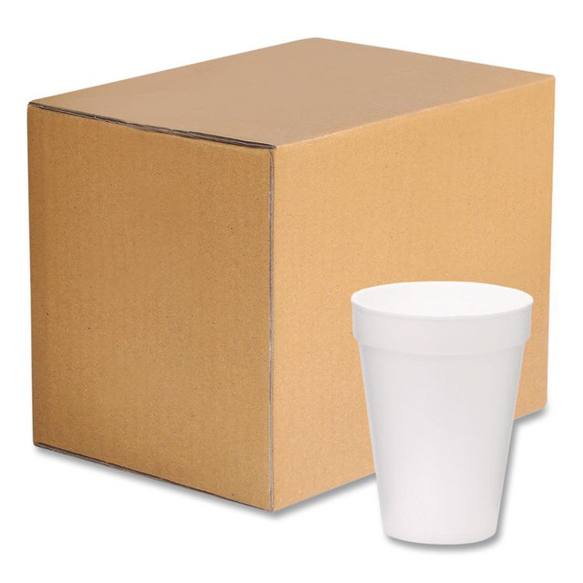 WINCUP CORPORATION 221972 Foam Drink Cups, 14 oz, White, 1,000/Carton