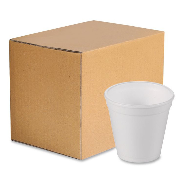 WINCUP CORPORATION 221964 Foam Drink Cups, 4 oz, White, 1,000/Carton