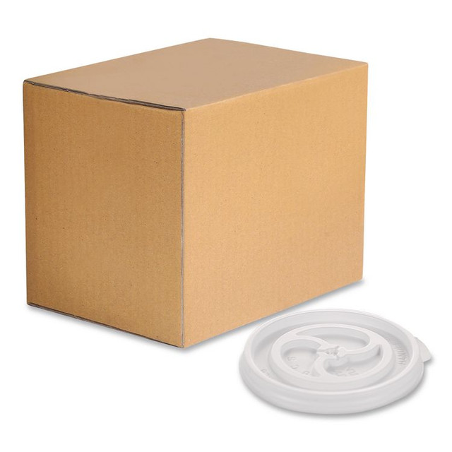 WINCUP CORPORATION 222078 Plastic Lids for Foam Cups and Bowls, Slotted, Fits 8 oz to 10 oz Hot Cup, White, 1,000/Carton