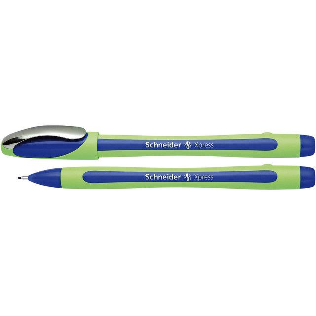 REDIFORM INC Schneider® Xpress Premium Fineliner Pen, Fiber Tip, 0.8 mm, Blue Ink, Single Pen