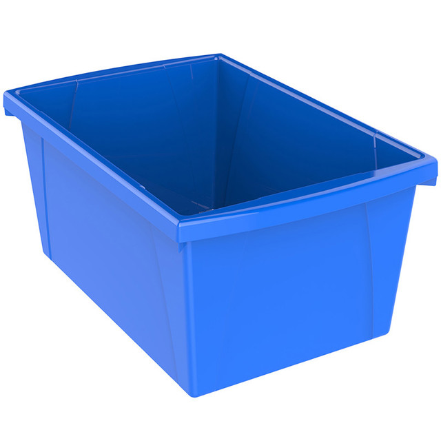 STOREX INDUSTRIES Storex Medium Classroom Storage Bin, Blue