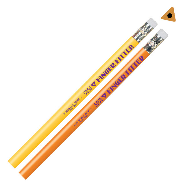 MUSGRAVE PENCIL CO INC Musgrave Pencil Company Finger Fitter Pencils with Eraser, Pack of 12