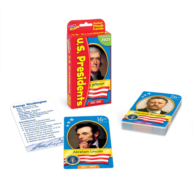 TREND ENTERPRISES INC. TREND U.S. Presidents Pocket Flash Cards