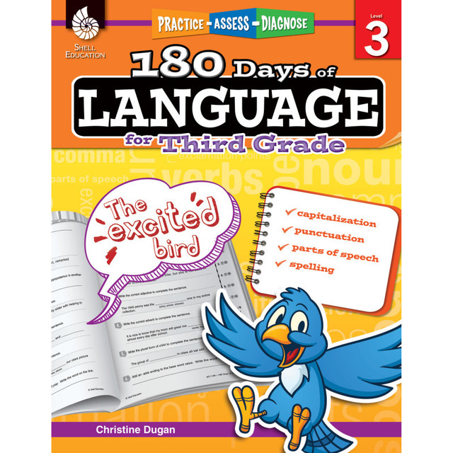 SHELL EDUCATION Shell Education 180 Days of Language for Third Grade