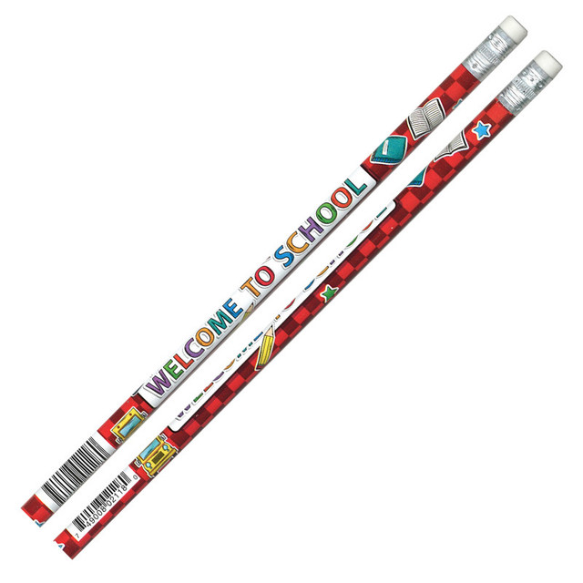 LAROSE INDUSTRIES- ROSE MOON Moon Products Pencils, Welcome to School!, 12 Per Pack, 12 Packs