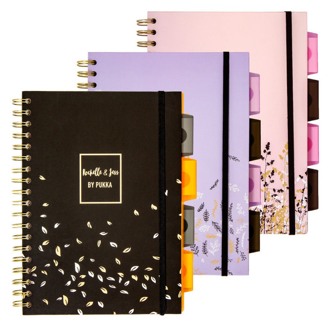 PUKKA PADS USA CORP Pukka Pads Rochelle and Jess B5 Project Books - Assorted - Pack 3