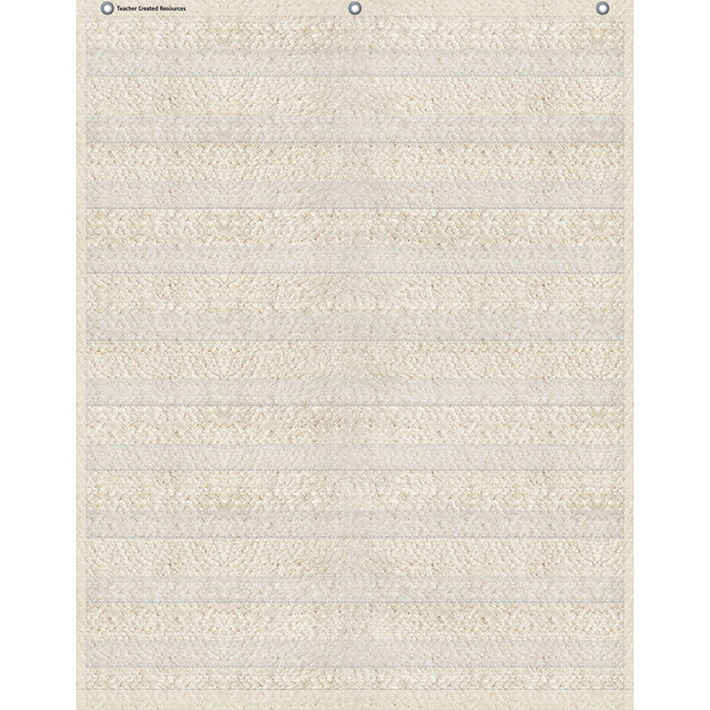 TEACHER CREATED RESOURCES Teacher Created Resources® Woven 10 Pocket Chart, 34" x 44"
