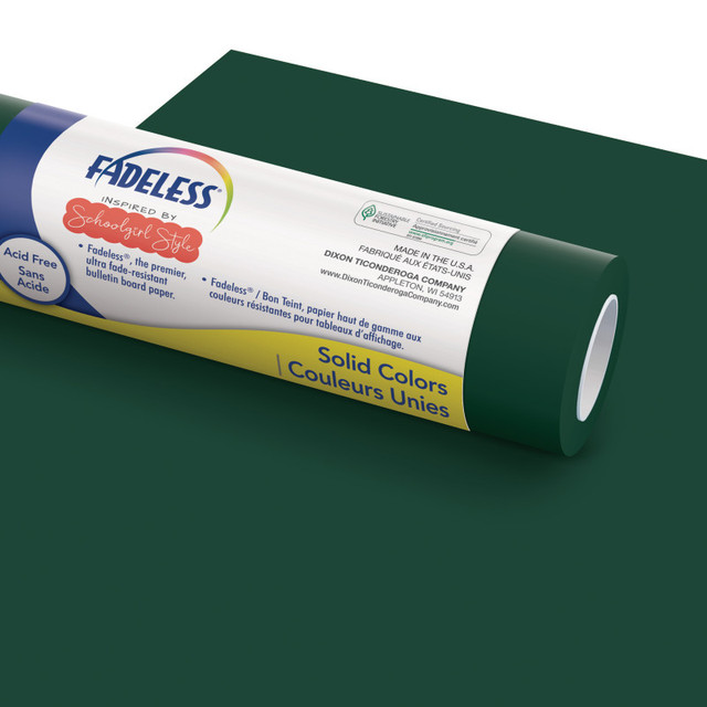 DIXON TICONDEROGA CO Fadeless® Schoolgirl Style™ Bulletin Board Paper, 48" x 50' Roll, Enchanted Garden