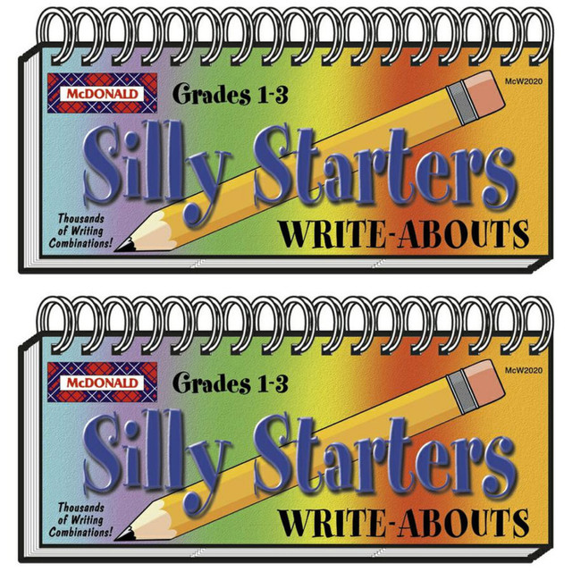 TEACHER CREATED RESOURCES McDonald Publishing Silly Starters Write-Abouts, Grade 1-3, Pack of 2