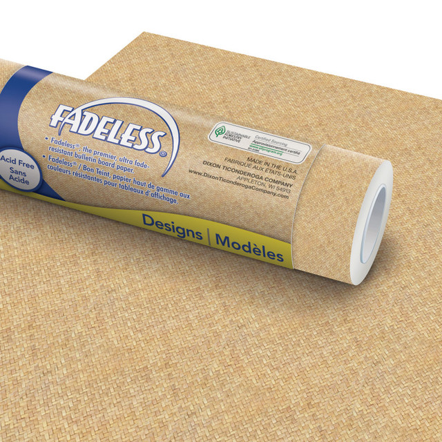 DIXON TICONDEROGA CO Fadeless® Design Roll, 48" x 12', Wicker, 4 Rolls