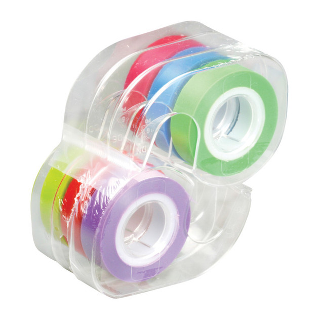 LEE PRODUCTS COMPANY Lee Products Removable Highlighter Tape, Assorted Colors, Pack of 6
