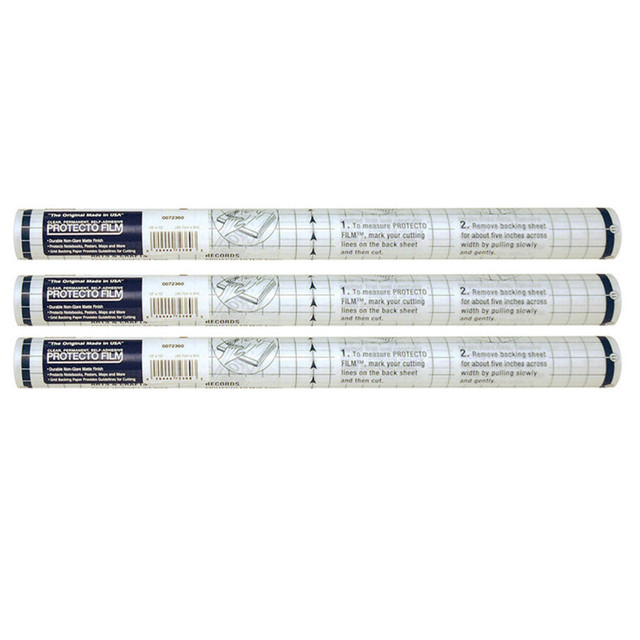 DIXON TICONDEROGA CO Pacon® Protecto Film™, Clear, Non-Glare Plastic, 18" x 10', 3 Rolls