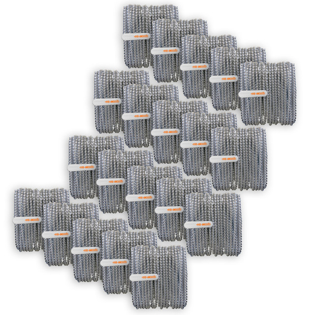 HAMILTON ELECTRONICS VCOM HamiltonBuhl® Skooob Tangle Free Earbud Covers - Rich Silver, Pack of 20