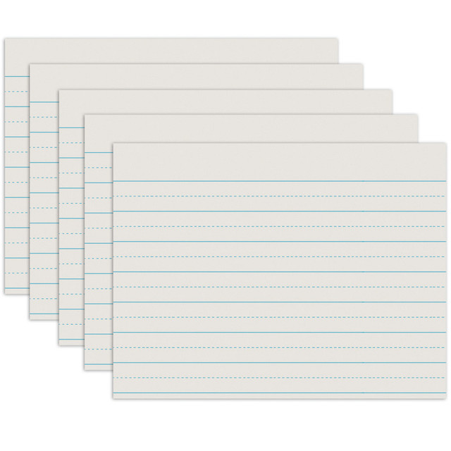 DIXON TICONDEROGA CO Pacon® Newsprint Handwriting Paper, Alternate Dotted, Grade 1, 1" x 1/2" Ruled Long, 11" x 8-1/2", 500 Sheets Per Pack, 5 Packs