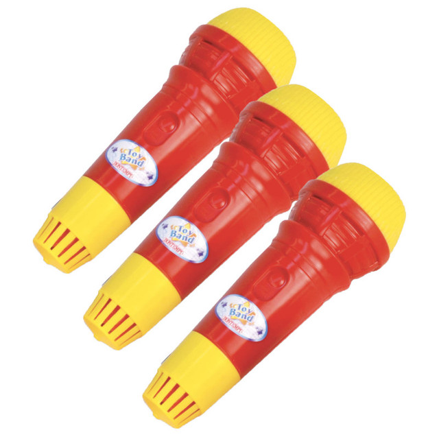 THE ORIGINAL TOY CO Bontempi Toy Band Play Echo Microphone, Pack of 3