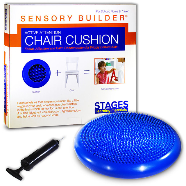 STAGES LEARNING MATERIALS Stages Learning Materials Sensory Builder: Wiggle Cushion (Blue)