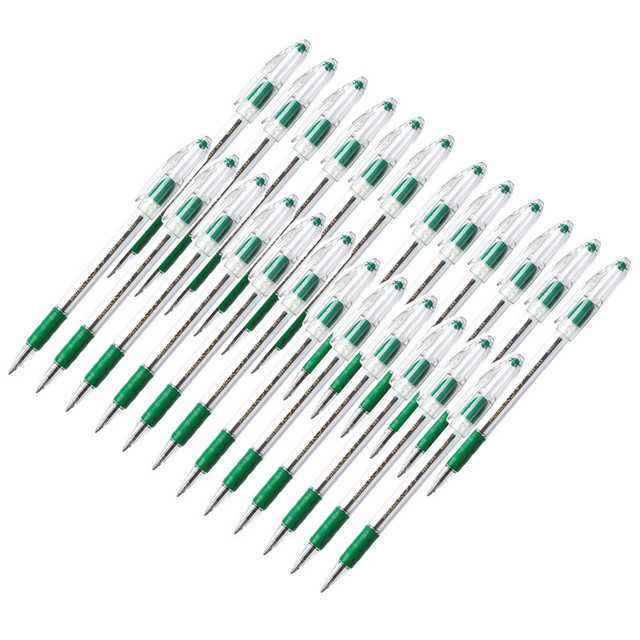 PENTEL OF AMERICA Pentel® R.S.V.P.® Ballpoint Pen, Medium Point, Green, Pack of 24