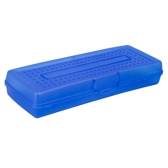 STOREX INDUSTRIES Storex Single Mini Pencil Storage Case, Assorted Colors