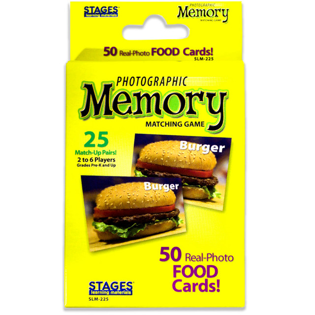STAGES LEARNING MATERIALS Stages Learning Materials Photographic Memory Matching Game, Food