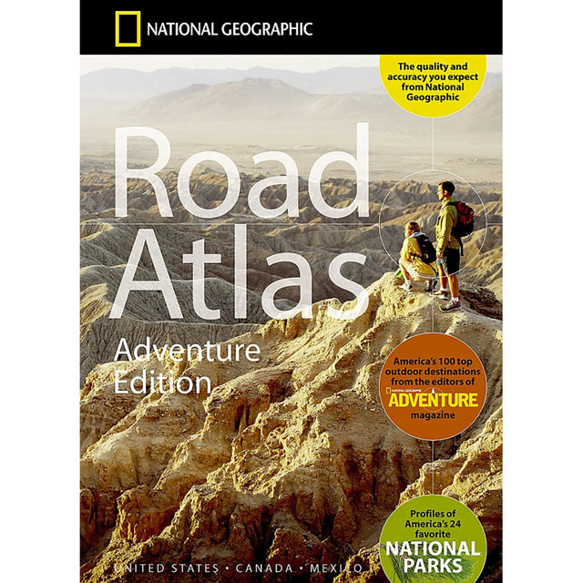 NATIONAL GEOGRAPHIC MAPS National Geographic Road Atlas 2024: Adventure Edition, United States, Canada, Mexico, 11" x 15"