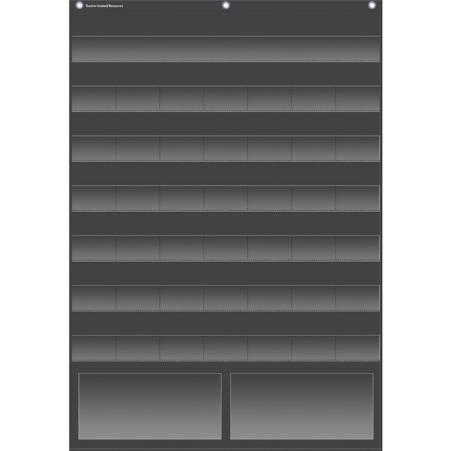TEACHER CREATED RESOURCES Teacher Created Resources® Black Calendar Pocket Chart (25" x 36")