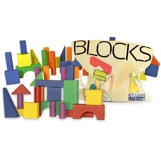 STAGES LEARNING MATERIALS Stages Learning Materials Sensory Builder Blocks, Set of 50