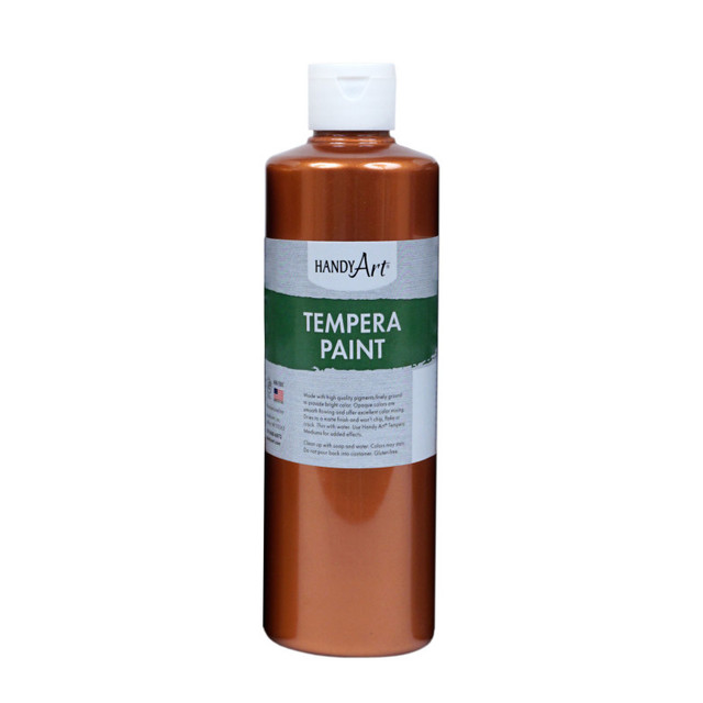ROCK PAINT DISTRIBUTING CORP Handy Art® Metallic Tempera Paint, 16 oz., Copper