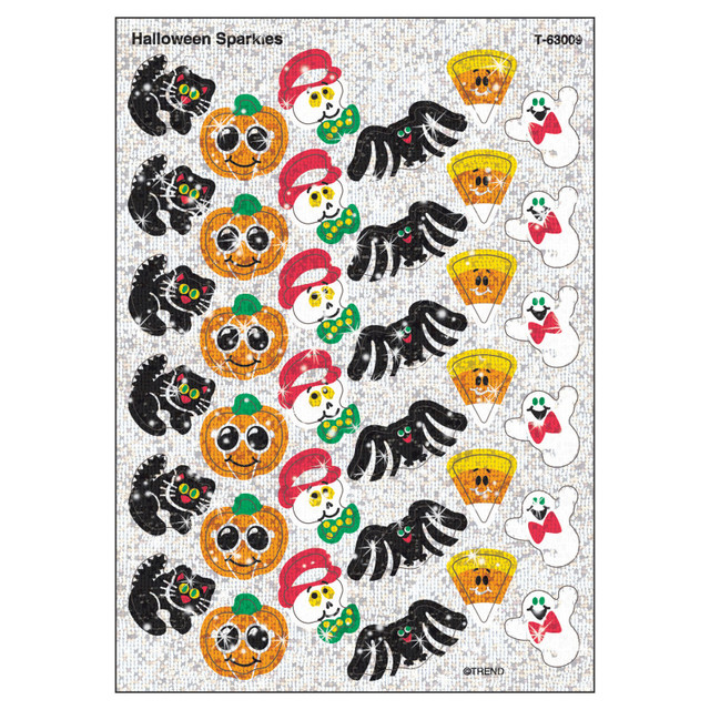 TREND ENTERPRISES INC. TREND Halloween Sparkles Sparkle Stickers®, 72 ct