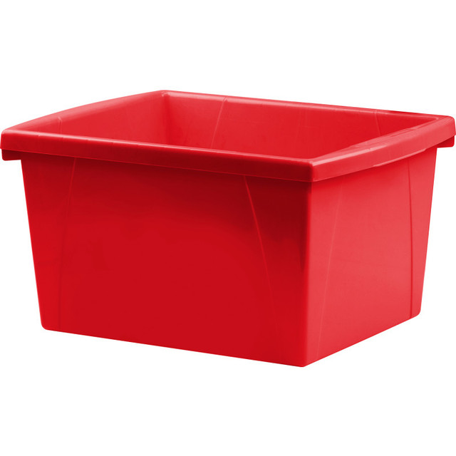 STOREX INDUSTRIES Storex 4 Gallon Storage Bin, Red