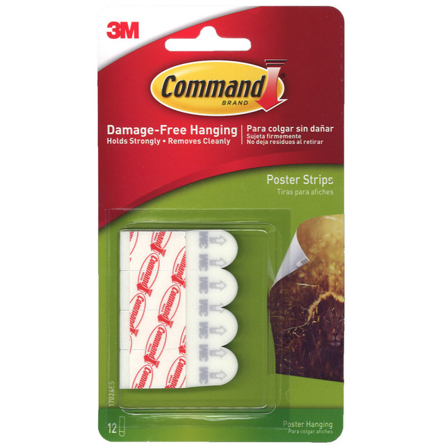 3M COMPANY 3M® Command™ Poster Strips, Pack of 12