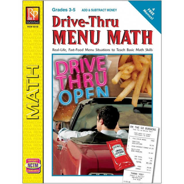 REMEDIA PUBLICATIONS Remedia Publications Drive-Thru Menu Math: Add & Subtract Money