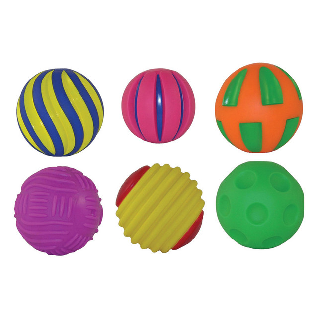 GET READY KIDS Get Ready Kids Tactile Squeak Balls, 6 Per Pack
