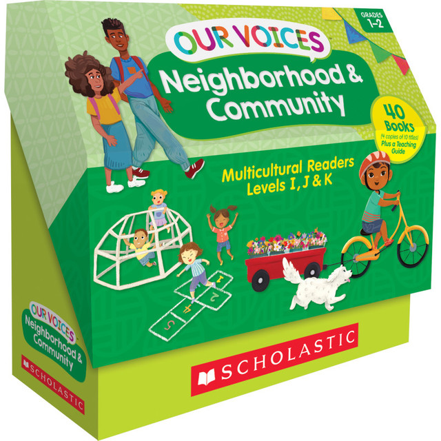 SCHOLASTIC TEACHING RESOURCES Scholastic Teaching Solutions Our Voices: Neighborhood & Community Multicultural Readers, Single-Copy Set, 10 Books