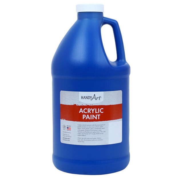 ROCK PAINT DISTRIBUTING CORP Handy Art® Acrylic Paint Half Gallon, Ultra Blue
